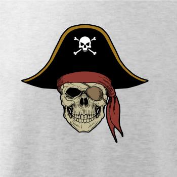  Pirátska lebka s klobúkom