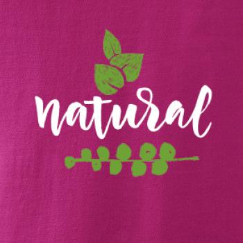 Natural - nápis v listoch