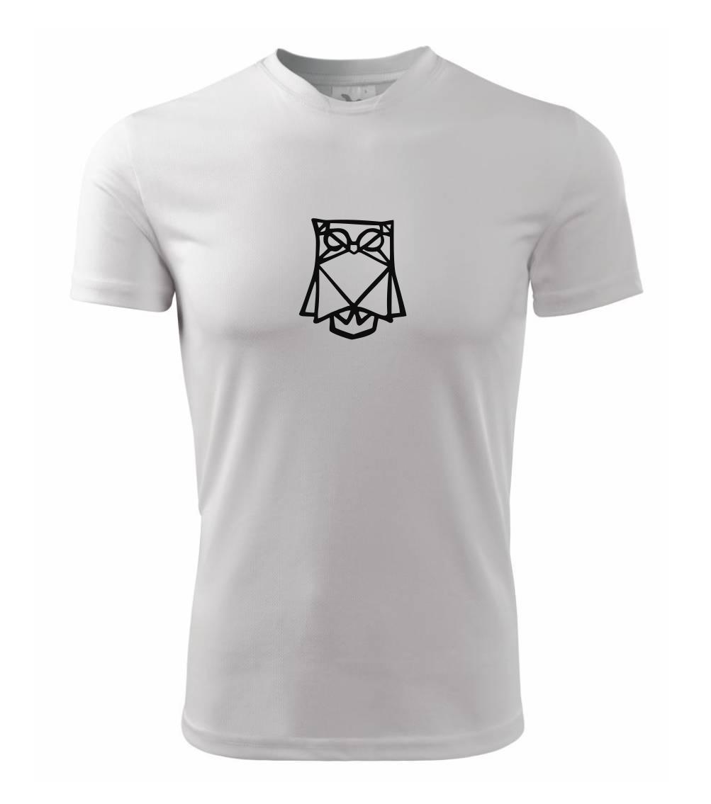 Geometrické zvieratá - Geometria - sova jednoduchá - Pánske tričko Fantasy športové