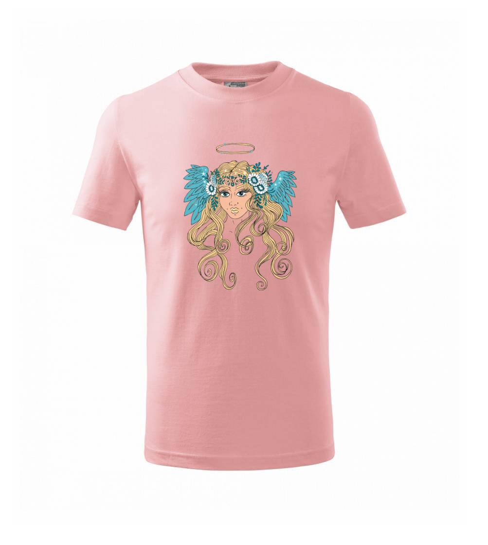Grafické tričká - Anjel maľovaný - žena (Pecka design) - Tričko detské bavlnené