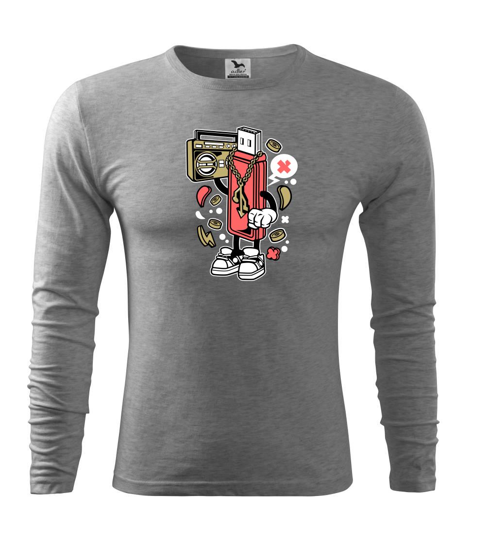 Tričká pre ajťákov - Flashňák - Tričko s dlhým rukávom FIT-T long sleeve
