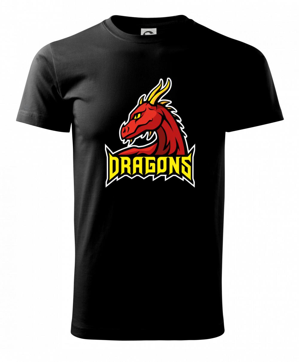 Tričká pre fotografov - Dragons - logo týmu červené (Hana-creative) - Klasické pánske tričko vyššej gramáže