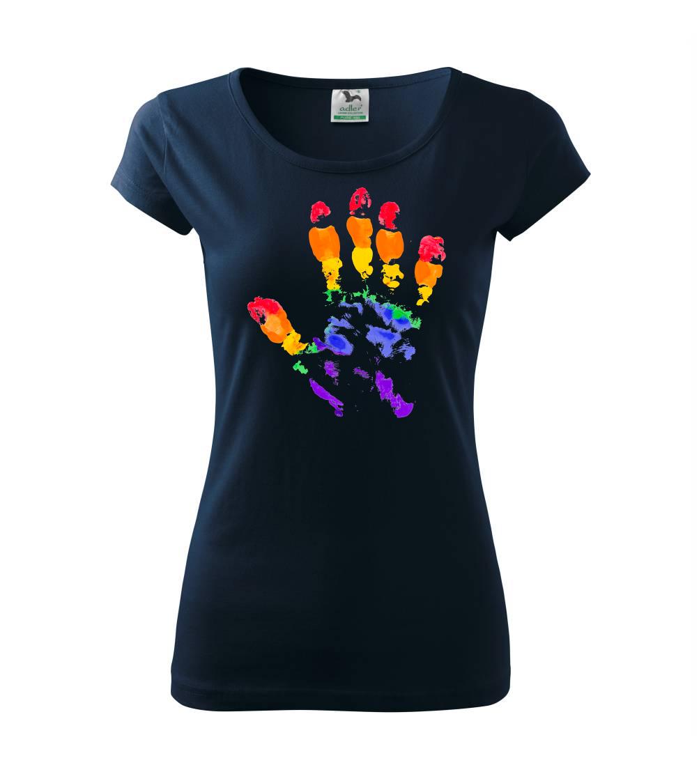 LGBT hand print LGBT hand print