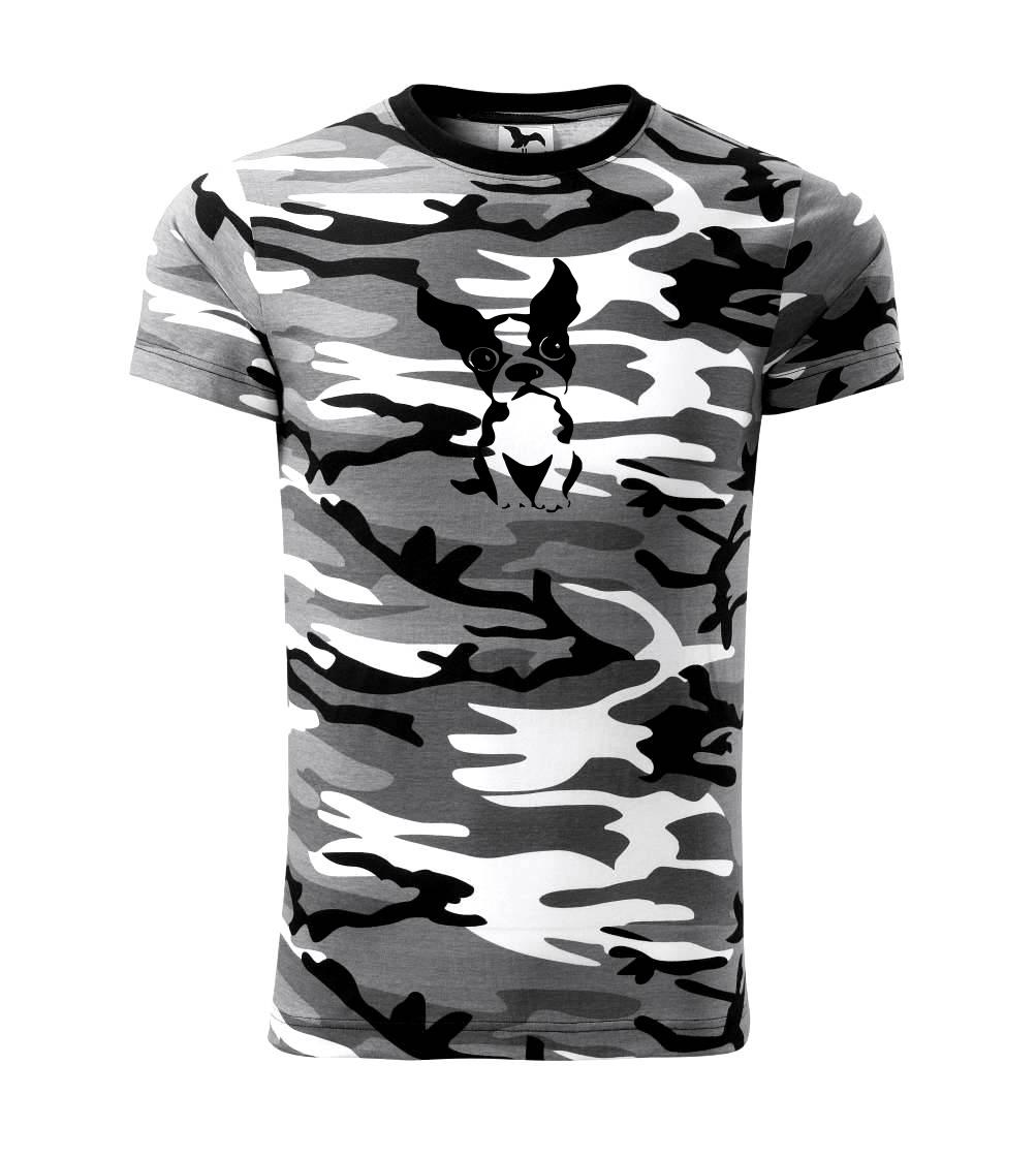Ostatné psie plemená - Bostonský teriér - Army CAMOUFLAGE