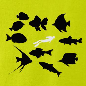 Potápač ryby štvorec Potápač ryby štvorec