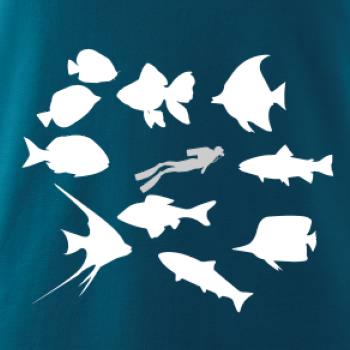 Potápač ryby štvorec Potápač ryby štvorec