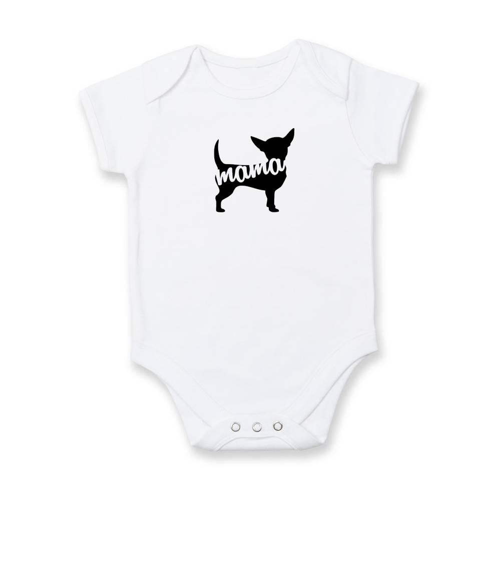 Čivava - Čivava mama obrys - Body dojčenské s krátkym rukávom