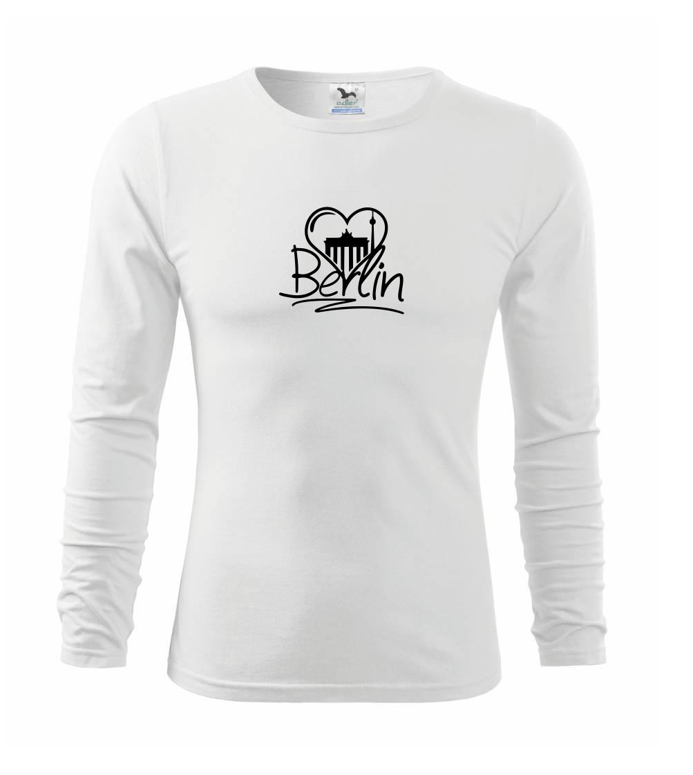 Tričká Nemecko - Berlin Love nápis - Tričko detské Long Sleeve