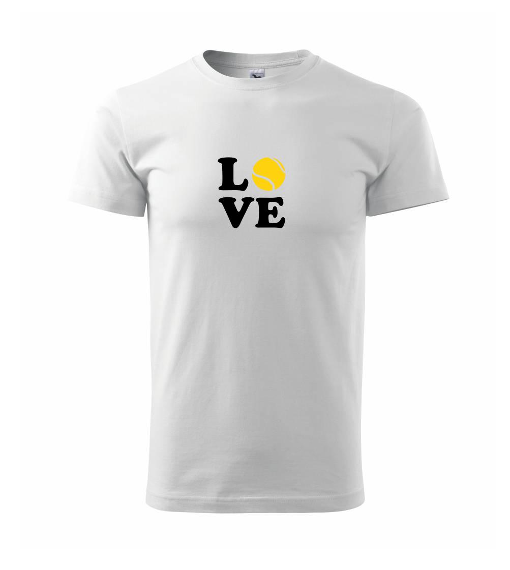 Tričká na tenis - Tenis love - Tričko extra veľké  (5-8XL)