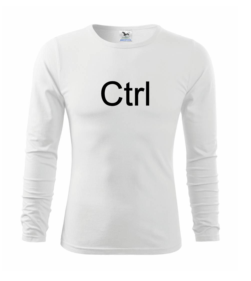 Tričká pre ajťákov - Ctrl - Tričko s dlhým rukávom FIT-T long sleeve