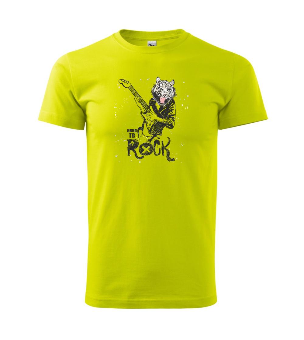 Born to rock tiger - Klasické pánske tričko vyššej gramáže