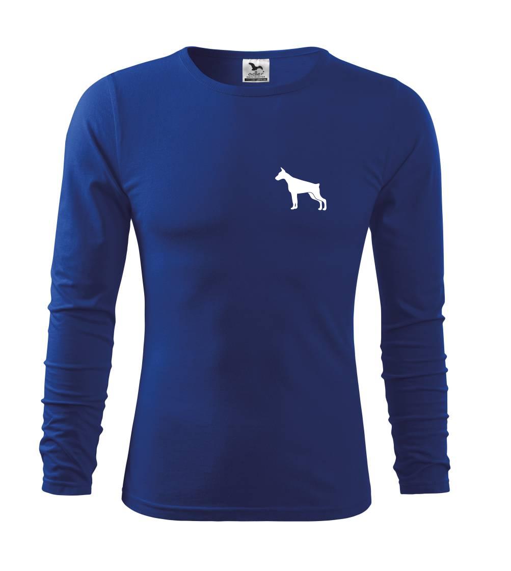 Ostatné psie plemená - Doberman ikona prsník - Tričko detské Long Sleeve