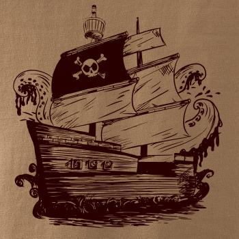 Pirátská loď maľovaná
