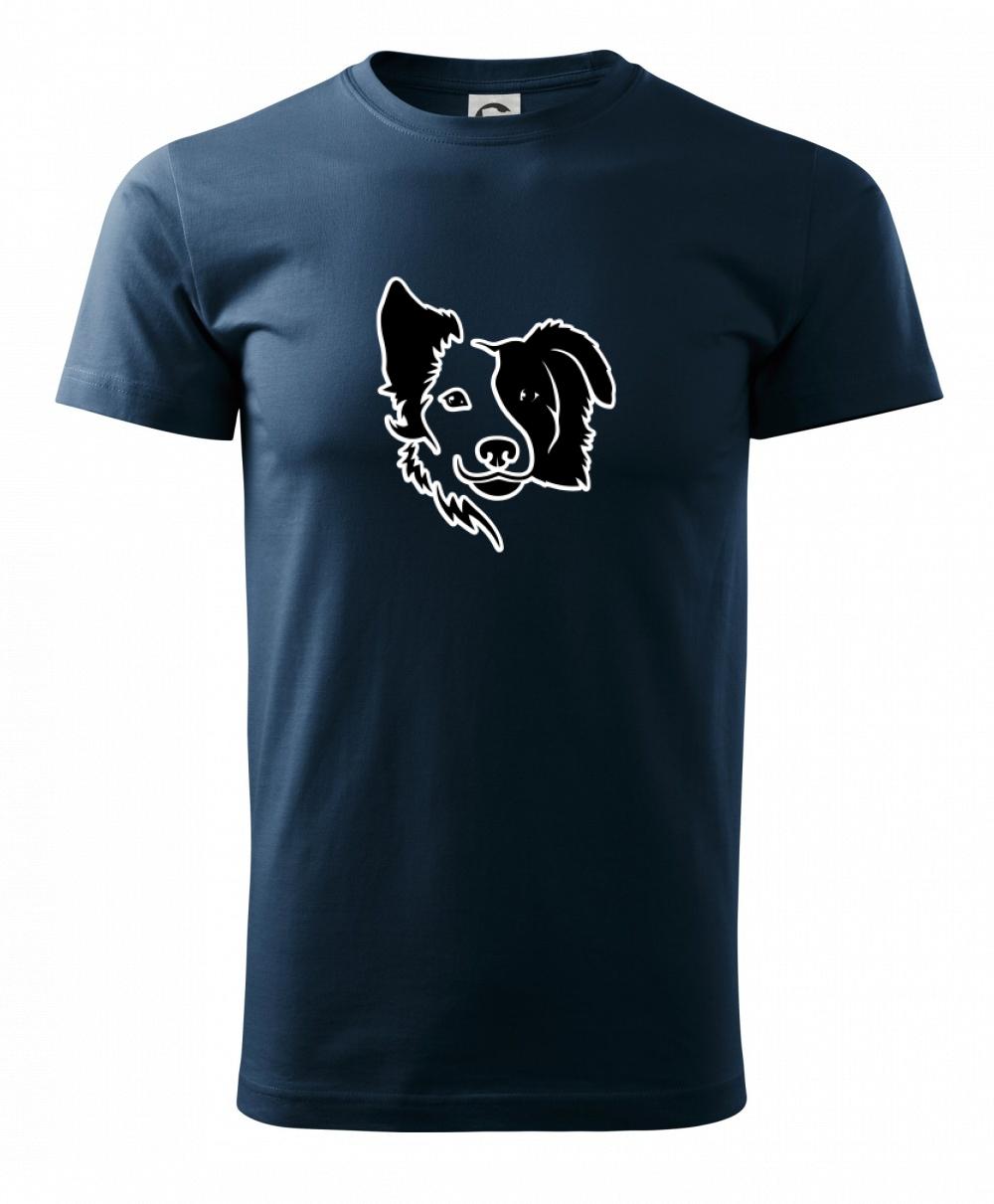 Border kólia obrys hlavy Border kólia obrys hlavy