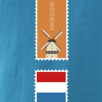 Amsterdam známka farebná