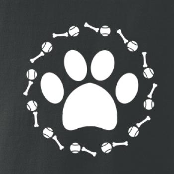 Labka lopta kosť pes