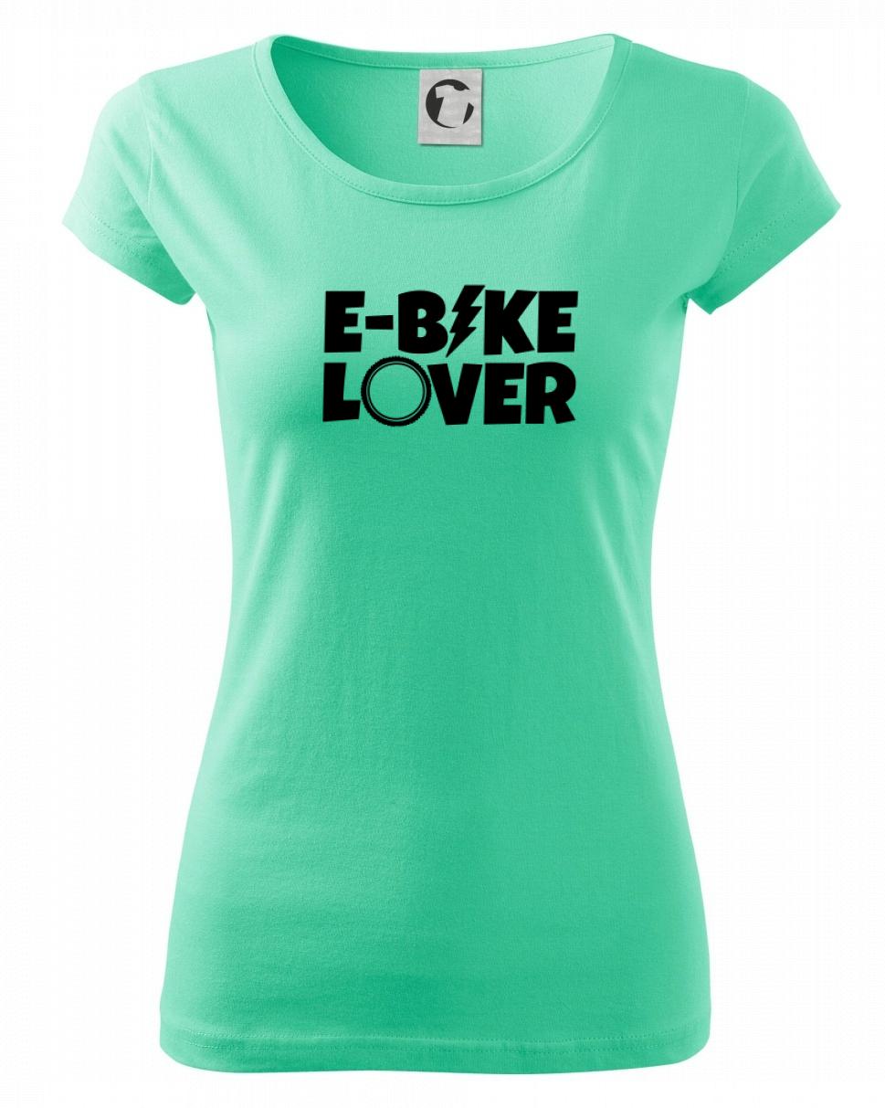 Tričko ako darček pre cyklistu - E-bike lover - Dámske tričko Pure