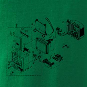 Nákres starý CRT televízor