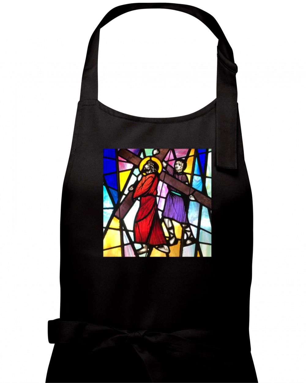 Vitráž - Ježiš a kríž Vitráž - Ježiš a kríž