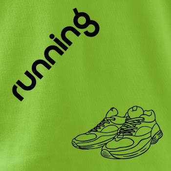 Running nápis šikmo