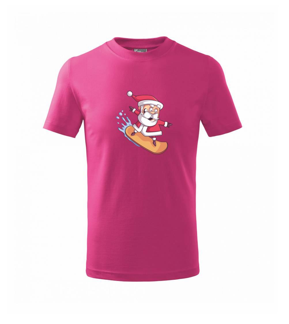 Santa jazdiaci na snowboarde