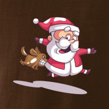 Santa so zahryznutým psom