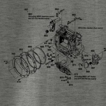 Nákres uzávierka starý fotoaparát