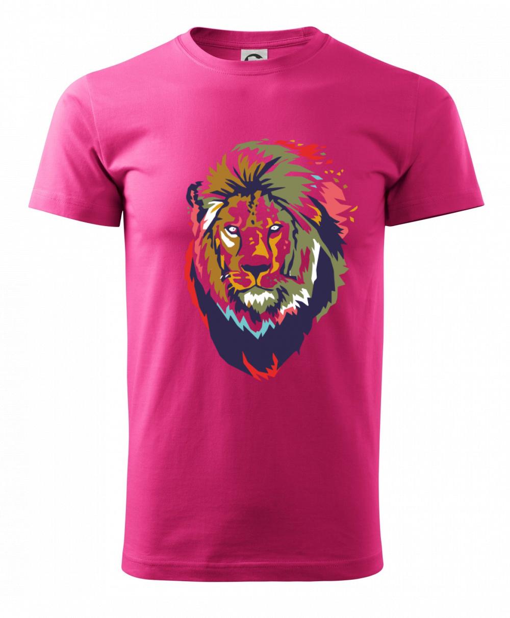 Hlava leva kreslená jednoduchá Hlava leva kreslená jednoduchá