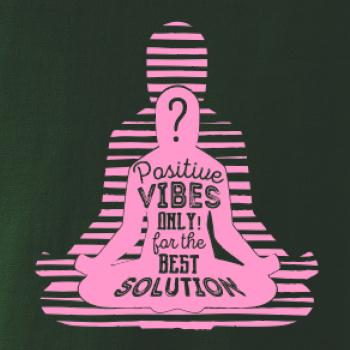 Joga - positive vibes only ružová