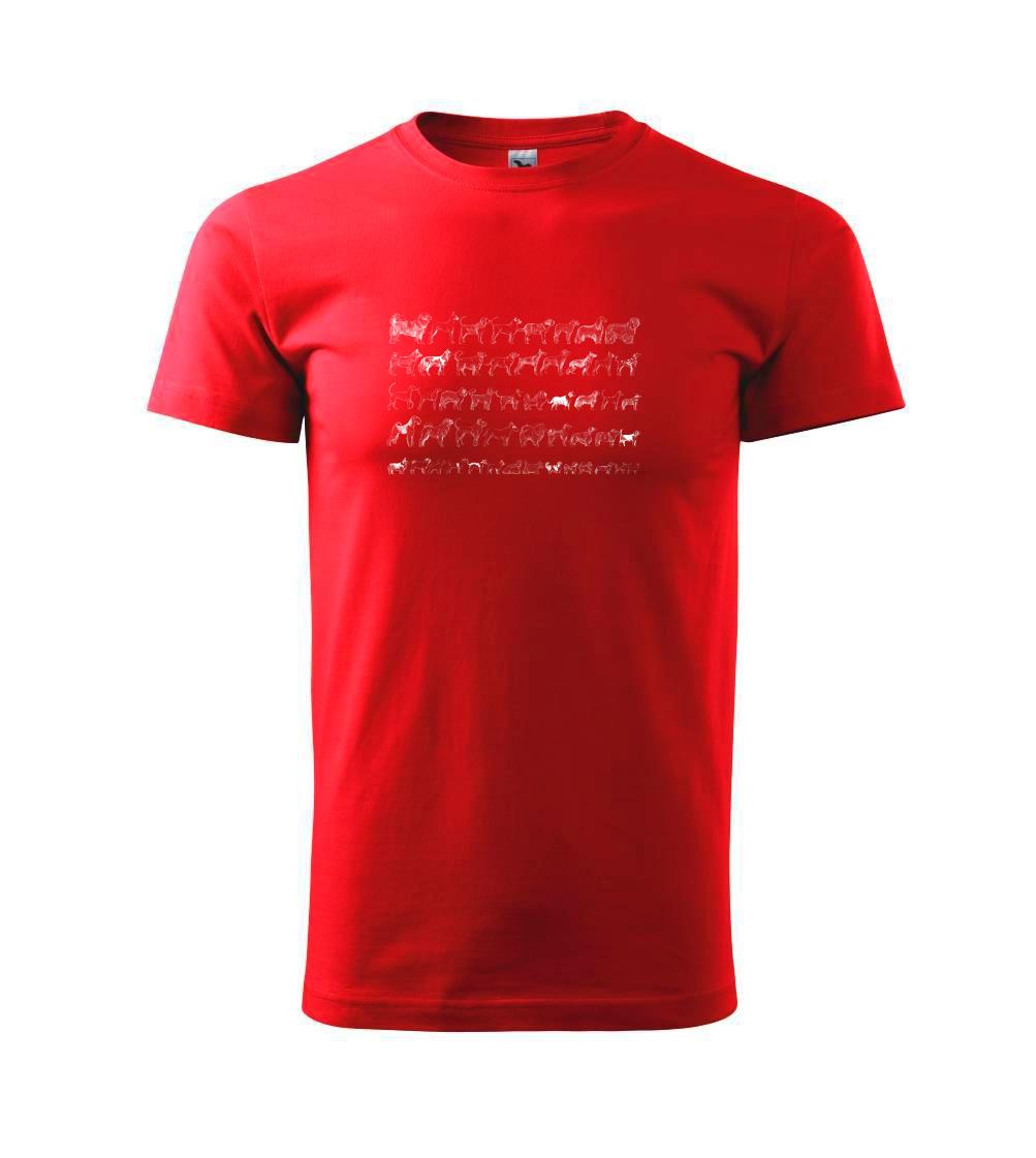 Tričká so psami - Psia svorka - Tričko extra veľké  (5-8XL)