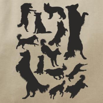 Border kólia siluety