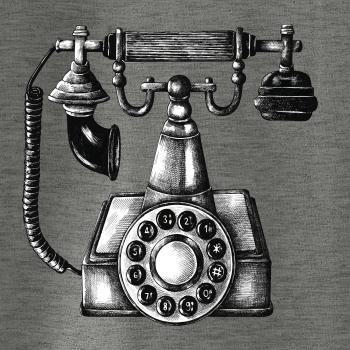 Telefón starý kreslený