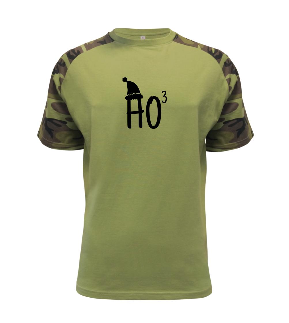 Vianočné tričká - Ho3 - Raglan Military