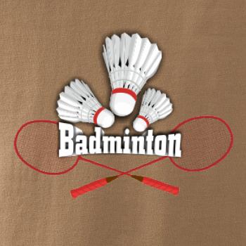 Bedminton - nápis s košíkmi