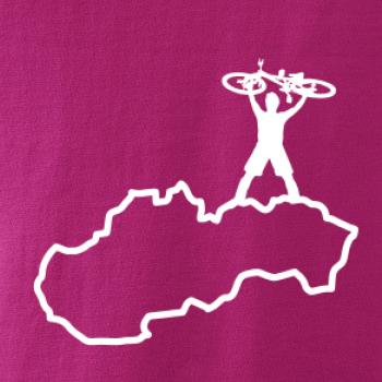 Mapa SK - cyklista na prsiach