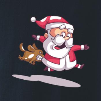 Santa so zahryznutým psom