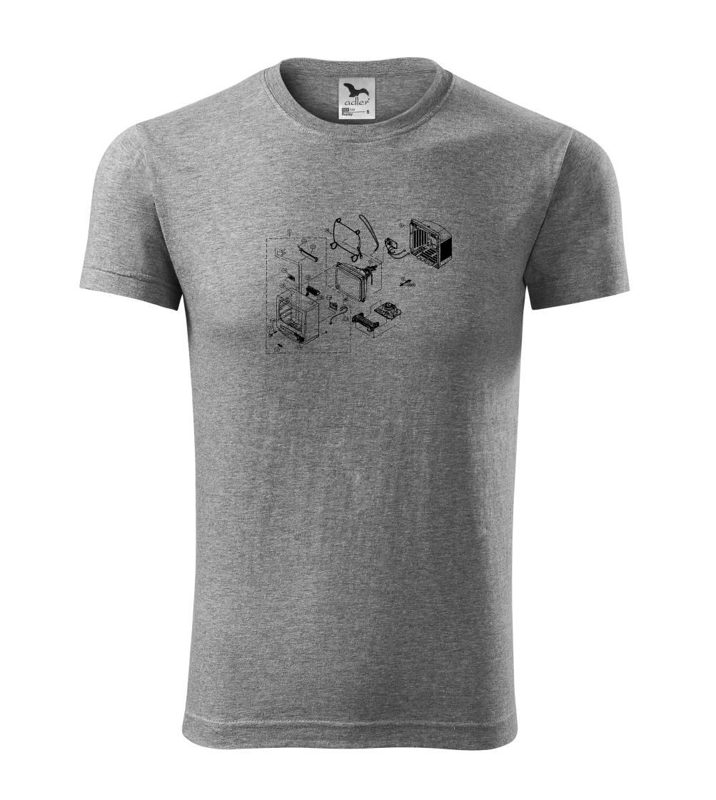 Nákres starý CRT televízor