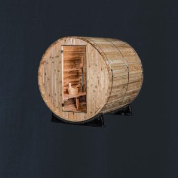 Vonkajšia sauna z boku