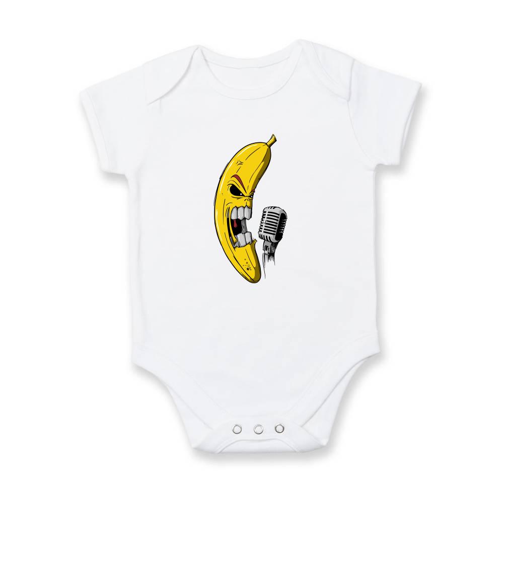 Hudobné tričká - Banana spevák - Body dojčenské s krátkym rukávom