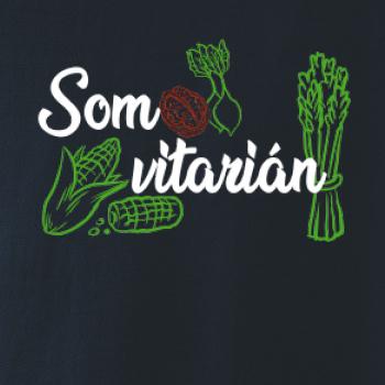 Som vitarián - nápis Som vitarián - nápis