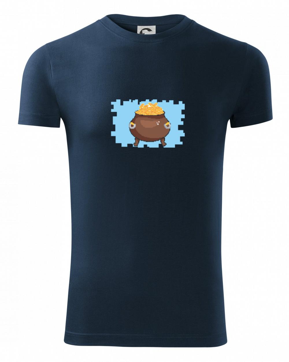 Tričká pre ajťákov - Gamer - stará hra - hrniec zlata - Viper FIT - Pánske zúžené tričko