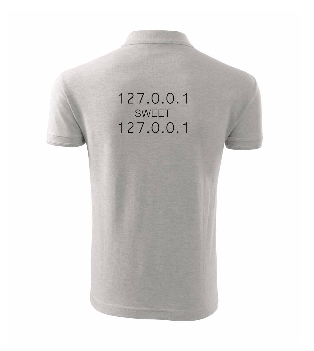 Tričká pre ajťákov - 127.0.0.1 sweet - Polokošeľa pánska Pique Polo 203