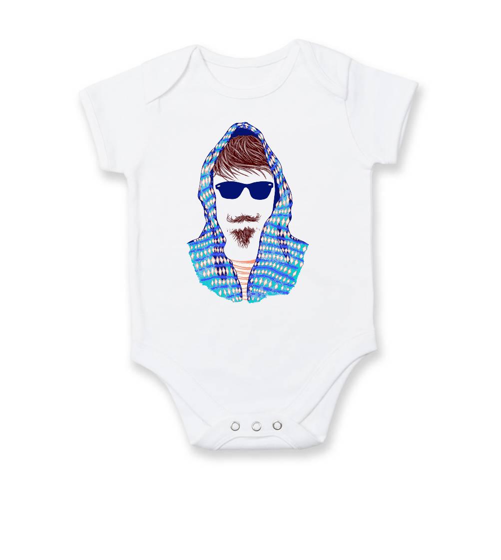 Grafické tričká - Hipster 2 - Body dojčenské s krátkym rukávom