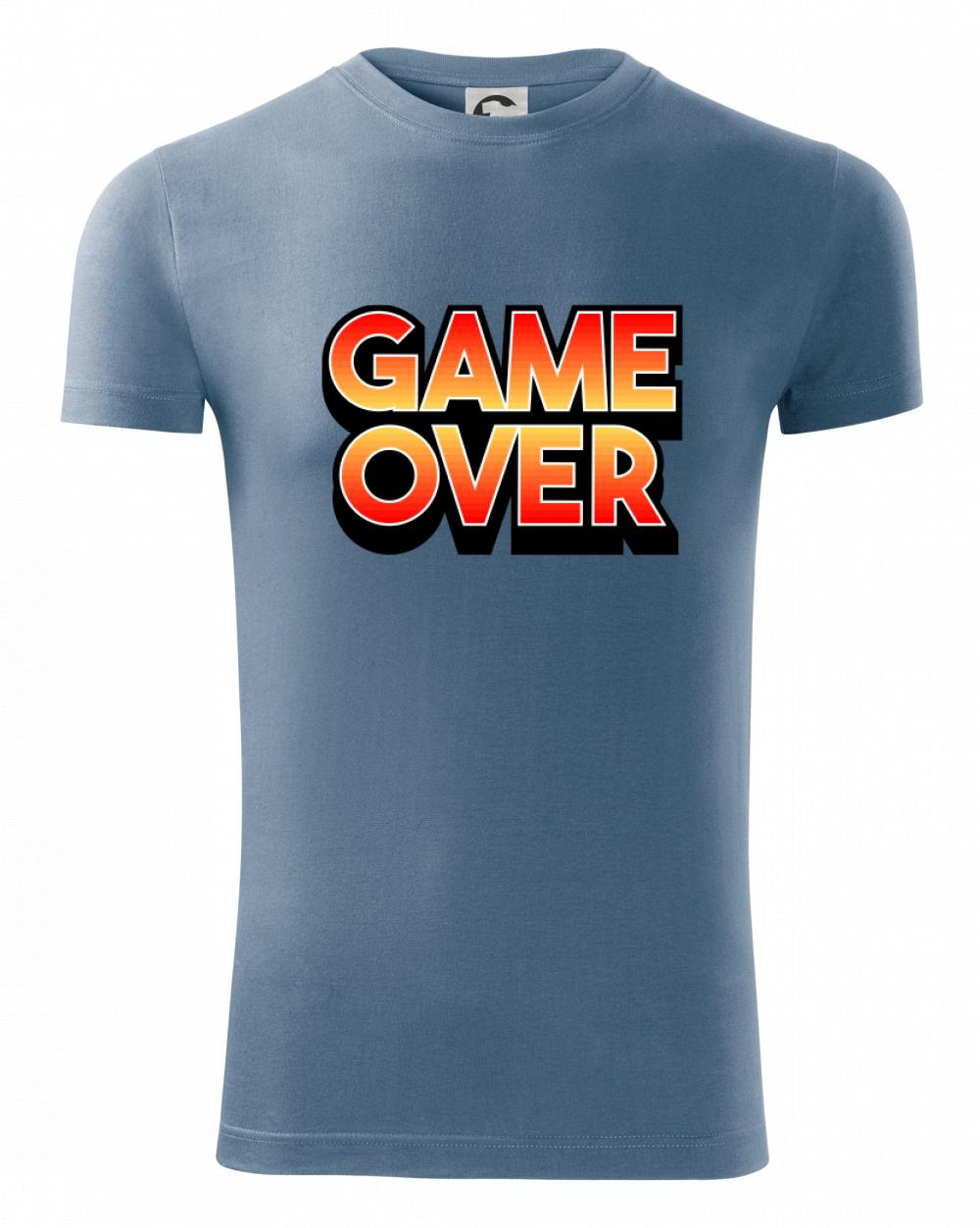 Tričká pre ajťákov - Game over - nápis farebný - Viper FIT - Pánske zúžené tričko
