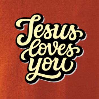 Jesus loves you - písané písmo