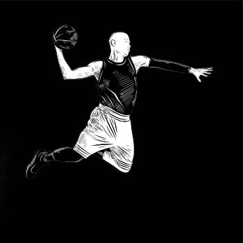 Basketbalista vo výskoku