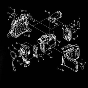 Nákres videokamera stará