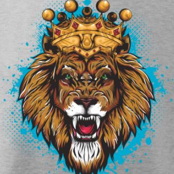 Lev kreslený s korunou