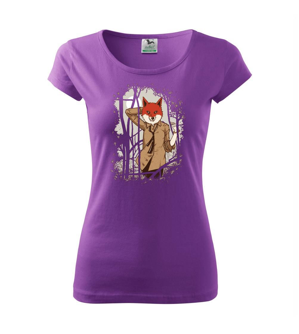 Grafické tričká - Fox in a shirt - Dámske tričko Pure