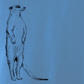 Surikata čierna kresba